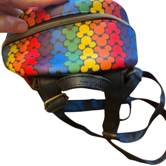 RARE Loungefly Disney Rainbow Mickey Mini Backpack Pride Love - Picture 10 of 16